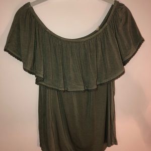 American Eagle Soft & Sexy Off the Shoulder Top